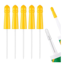 2 Pack Baderke 5 Pack Caulk Tube Caps Caulk Saver Reusable Finishing Tool Tube Covers Sealer Saver Caps Keeper for Preserving Open Universal Prevent Drying(Yellow)