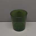 Anyoifax Small Trash Can Plastic Wastebasket 1.5 Gallon Round Garbage Container Bin for Bathroom, Bedroom, Kitchen, College Dorm, Office, Craft Room - Clear & Green
