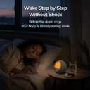 HOUSBAY MINI Sunrise Alarm Clock with Sound Machine, Rhythm Wake-Up Light, White Noise for Sleeping, Compact Phone-Free Bedrooms Clock, Putty