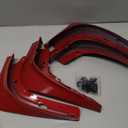 Mud Flaps for Tesla Model 3 2017-2023 Splash Guards Front Rear Fender Protection Mudflaps No Need to Drill Holes (Set of 4, Red)