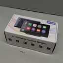 Portable Carplay Screen for Car 5K Dash Cam, 9" Wireless CarPlay & Android Auto Car Audio Receivers with 1080p Backup Camera, Bluetooth/GPS Navigation/Voice Control/Mirror Link (Black)