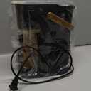 Single Serve One Cup Coffee Maker, for K Cups and Grounds, Mini Coffee Maker with Portable Handle, 6 to 12 Oz Brew Size, for Travel, Camping, Office, RV and Dorm, 120V, Black and Gold