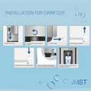 Mist EDR5RXD1 Refrigerator Water Filter Replacement for EveryDrop Filter 5, Whirlpool 4396508, 4396510, WF-NL240, Kenmore 46-9010  NSF 42 Certified  2 Pack