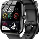 Smart Watch With Alexa Built-in, Bluetooth Calls/Notifications, 1.83" HD Health Fitness Tracker, 24/7 Heart Rate and Sleep Tracking, 120+ Sports Modes, IP68 Waterproof for iPhone and Android (Black)