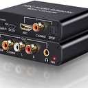 HDMI ARC Audio Extractor, Tendak 192KHz ARC Audio Extractor DAC Converter, Digital to Analog Audio Converter, Optical/SPDIF Coaxial HDMI ARC to Optical/SPDIF Coaxial Stereo L/R 3.5mm Jack for TV