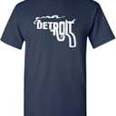 Detroit Smoking Gun Philadelphia Sunny Adult T-Shirt Tee (Large, Navy)