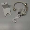 Bluetooth Headset, Wireless Headphones with Microphone Noise Canceling & USB Dongle, V5.0 Trucker Bluetooth Headset with Mic Mute & Charge Dock for PC/Laptop/Phone/Meeting/CallCenter/Office , Gold