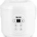 Aroma Housewares 8-Cup (Cooked) (4-Cup UNCOOKED) Digital Rice Cooker and Food Steamer (ARC-914D),White