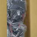 Medline Lightweight Steel Transport Chair, Folding Chair is Portable, Large 8in Back Wheels, 19in Wide Seat, Red