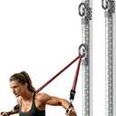 Resistance Band Wall Anchor, Wall-Mounted Anchor, Home Gym Fitness System, 2Pcs 23in Wall Anchors, Adjustable, Easy Installation, 300lbs Capacity