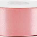 MEEDEE Blush Satin Ribbon 1-1/2 Inch Blush Pink Ribbon Lux Double Faced Satin Ribbons by 50 Yards Polyester Satin Ribbons for Crafts, Weddings, Flower Bouquet, Holiday Decorating