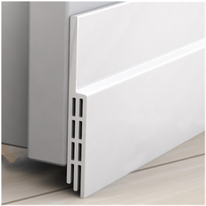 Vellure® Door Draft stoppers for Bottom of Door  New Premium Door Sweep/Door Seal Strip (Save Energy – installs Quickly and Easily) Door Weather Stripping, Ideal for Keeping Out Cold (5x39 White)