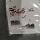 Japanese Style Landscape Painting Wall Stickers - Cherry Blossom Wall Decals - Bedroom Living Room Sofa TV Background Home Wall Décor