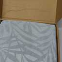 FUTEI Baby Blue Decorative Throw Pillow Covers 20x20 Inch Set of 2,Soft Chenille Phoenix Tail Leaf Textured Cushion Case,Modern Home Decor for Couch Bed Living Room