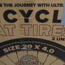 ULTRAVERSE 20x4 E-Bike Fat Tire - Robust, High-Performance 20inch Fat Tyre for MTB and Ebikes, Durable All-Terrain Directional Tread, Superior Density for Street & Trail Adventures-2 Unit