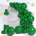 Dark Green Balloons, 140pcs Forest Green 18 12 10 5 Inch Different Sizes Pack Party Latex Balloons for Birthday Halloween Holiday Balloon Garland as Party Decorations