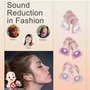 4 x Elate Silicone Ear Plugs for Sleeping, 27dB Noise Reduction Reusable Earplugs, Soft Comfortable Ear Plugs for Snoring, Travel, Study, Concert, Swimming with Case - Pink (1 pair (Pack of 1))