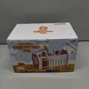 Fajiabao Wooden Montessori Toys for 1 Year Old Boy 4 in 1 Toddler Learning Toys with Number Maze, Pounding Bench, Xylophone, Fishing Game Baby Sensory Toys Birthday Gifts for 1+ Year Old Boys & Girls