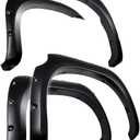 Tyger Auto Fender Flares Compatible with 2007-2013 Toyota Tundra, Smooth Textured Paintable Bolt-Riveted Style 4pc | TG-FF8T4398