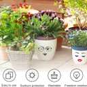 12 Pcs Face Stickers, Face Stickers for Flower Pots, Face Decals for Holiday Party Supplies DIY Crafts Flower Pots Decoration