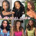 French Curly Braiding Hair 613# Short French Curl Braiding Hair With Curly Ends Hair Extensions Braids Crochet Hair for Women (12 inch,8 packs,613#)