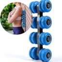 THOREX 8-Wheel Back Massager and Neck Knot Remover - Chiropractor Approved Manual Deep Tissue Massage Tool for Upper Back, Trapezius Pain Relief and Trigger Point Therapy - Self Recovery Muscle Stick