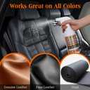 LISRUX Leather Cleaner and Conditioner Kit-2×18oz, Leather Cleaner for Car Seats, Furniture, Couches, Shoes & Boots, pH-Balanced, Restores & Protects All Leather For Natural, Synthetic, Faux, Pleather