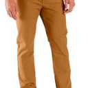Carhartt Men's Rugged Flex Slim Fit Duck Tapered 5-Pocket Pant, Brown, 42x32
