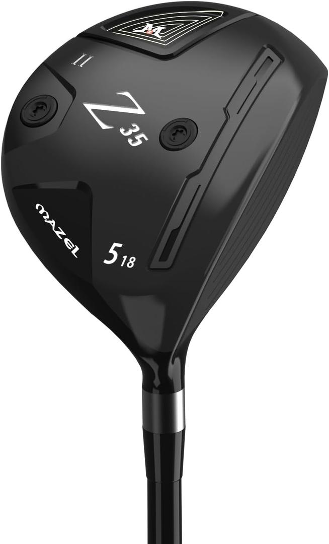 MAZEL Z35 Mens Golf Fairway Woods 5,Right Handed, Standard 5-wood size, Graphite(Black,2024 Model)