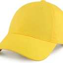CHOK.LIDS Everyday Premium Dad Hat Unisex Cotton Baseball Cap for Men and Women Adjustable Lightweight Polo Style Curved Brim (Happy Lemon)