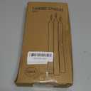 12 Pack Ivory Taper Candles 10 inch - Taper Candles Dripless, Smokeless, Unscented - 8 Hours Long Burning - Hand Poured Tall Candlesticks - Perfect for Home Decor, Weddings, and Special Occasions