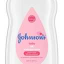 Johnson's Baby Oil, Pure Mineral Oil to help Prevent Moisture Loss for Baby, Kids & Adults, Gentle & Soothing Baby Massage Oil for Dry Skin Relief, Original Scent, Baby Essentials, 20 fl. oz