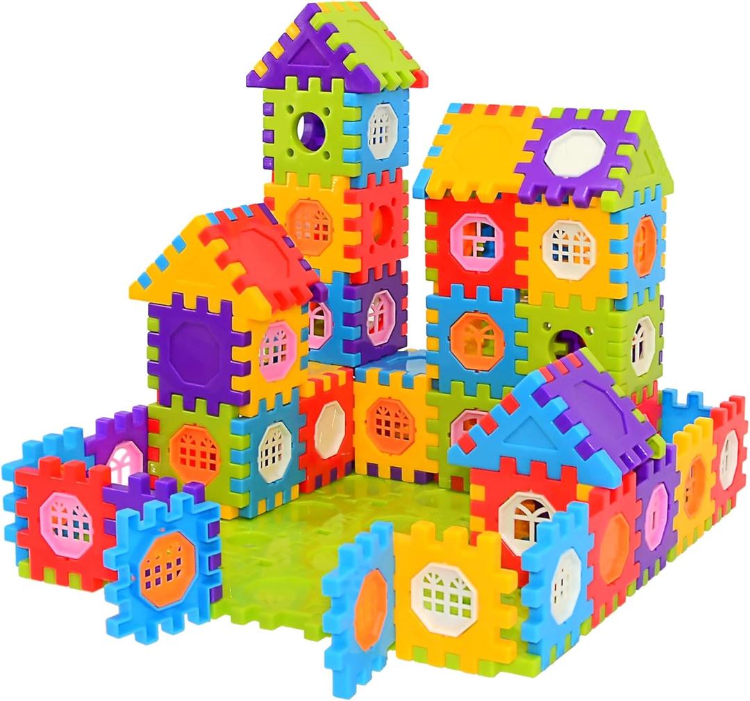 FUBAODA Building Blocks for Toddlers & Kids 180 Pcs Toy Building Sets  STEM Building Toys Interlocking Building Blocks for Toddlers and Kids