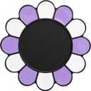 6 x metisinno Magnetic Base Compatible with PopSocket Phone Grips and iPhone MagSafe Cases, Purple & White Sunflower Pattern