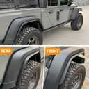 Front & Rear Fender Liner Fender Trim Extension Protector for Jeep Gladiator Mojave & Rubicon 4 Pcs