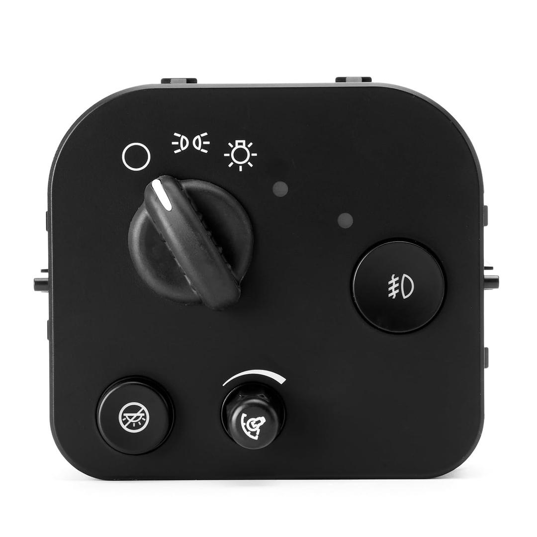 Headlight Dimmer Switch Control with Fog Light for 2002-2009 Chevy Trailblazer GMC Envoy,2004-2007 Buic-k Rainier, 2002-2004 Oldsmobil Bravada HeadLamp Switch 10372949 15157677 25932632 HLS1239 1S3493