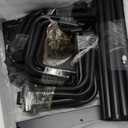 5 Tier Rotating Bookshelf, 360 ° Display Stackable Spinning Bookshelf Tower, Corner Bookshelf Tall Floor Standing Swivel Bookcase Narrow Storage Organizer for Bedroom, Living Room, Black