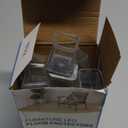 28Pcs Square Chair Leg Floor Protectors with Wrapped Felt Bottom, Silicone Chair Leg Protectors for Hardwood Floors, Chair Legs Cover Prevents Scratches & Reduce Noise (Clear L Fit 1.14"-1.42")