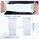 VOCOSTE 2pcs Elbow Brace, Compression Support Sleeve for Joint, Elbow Pad Sleeve for Women Men, White, L Size