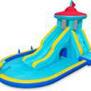 Outfunny Water Slide, Inflatable Water Bounce House for Kids 3-10 Backyard, L16.1' x W10.2' x H9.2'