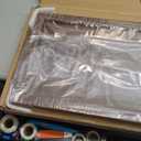 36 x 12 Inches Large Rectangle Black Walnut Wood Ottoman Tray, Serve Tea, Coffee Classic Wooden Decorative Walnut Serving Tray