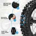 EOPOAYI 14" Wheel Rim 90/100-14 3.00-14 Rear Tire Assembly Compatible with 125cc 150cc Apollo TTR125 SSR KLX125 RM80 TaoTao DB17 Off Road Pit Dirt Bike Parts Brake Rotor 428 Chain 41T Sprocket