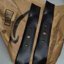 GX20250 Mower Blades for John Dee re 48 inch Deck, GY20568 High Lift Blades Compatible with John Dee re L120 L130 L2048 L2548 2148HV 48" Deck Lawn Tractor, Replace 330-619, 3 Pack