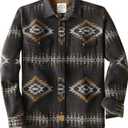 Dubinik Mens Flannel Shirt Long Sleeve Button Down Plaid All Cotton Soft Brushed Flannel Shirt for Men Utility Casual Shirt (X-Large, Aztec Brown)