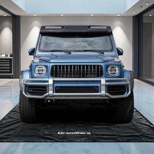 Easy to Clean 7'9"x18' Heavy-Duty PVC Garage Floor Mat with Waterproof Containment Protection for Cars SUVs Trucks Parking Garages Non-Slip Durable Containment Mat 