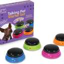 Hunger for Words Talking Buttons Starter Set - Recordable Buttons to Teach Your Dog to Communicate, Dog Training Games, Plastic, Multicolor