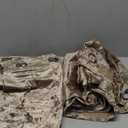 SMILETIME Amber Beige Crushed Velvet Curtains 52x90 inch Luxurious Thermal Insulated Soundproof Drapes for Living Room Bedroom Office Soft and Durable Light-Filtering Window Treatments, 2 Panels