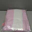 CLOWOOD Plush Oversized Beach Towel - Cotton 40 x 70 Inch Large Thick Pink Striped Cabana Pool Swimming Towel