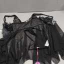 Avidlove Women Lace Lingerie Front Closure Babydoll V Neck Nightwear Sexy Chemise Nightie (Medium, B-dark Black)