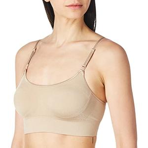 Warner's womens Easy Does It Dig-free Comfort Band With Seamless Stretch Wireless Lightly Lined Convertible Comfort Bra, Toasted Almond, Small US S